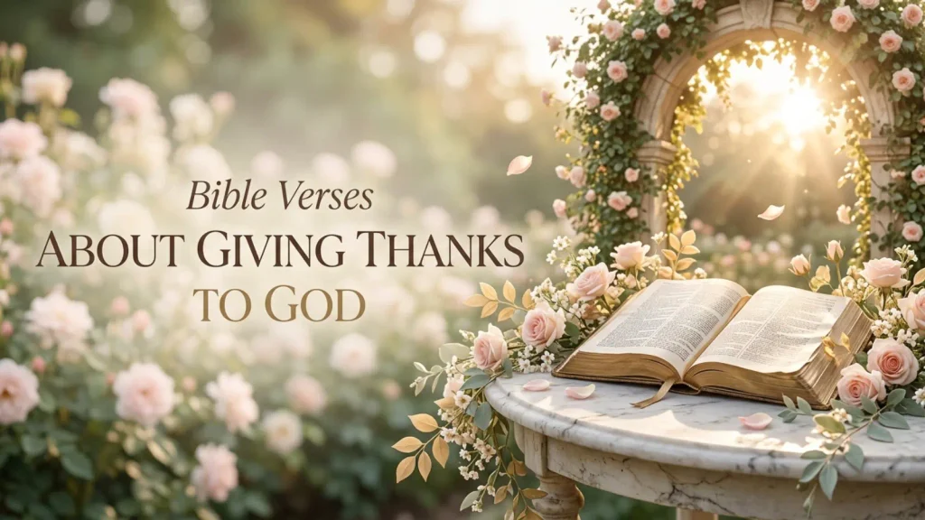 Bible Verses About Giving Thanks to God