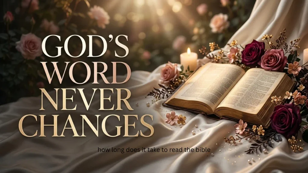 God's Word Never Changes