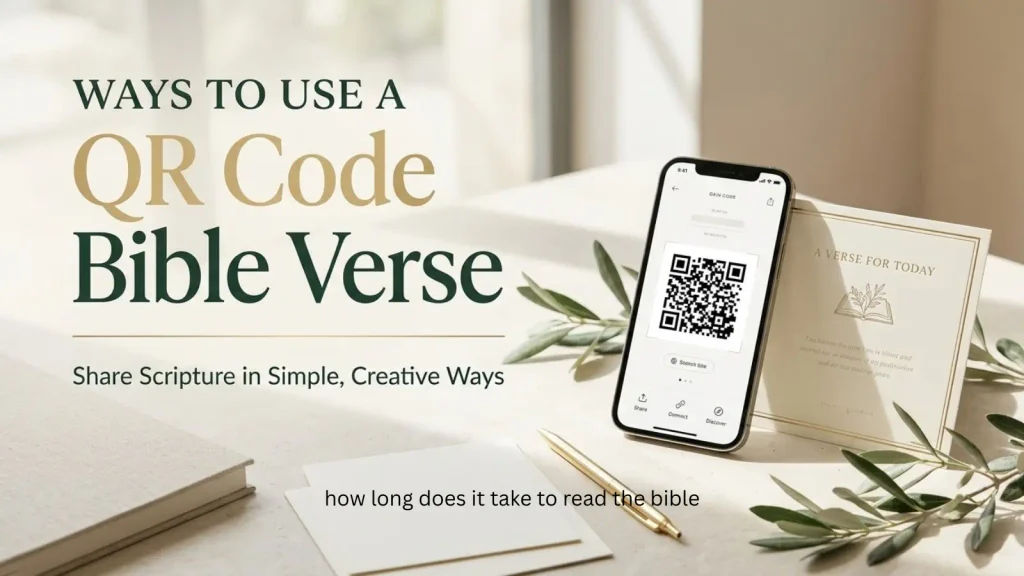 Ways to Use a QR Code Bible Verse