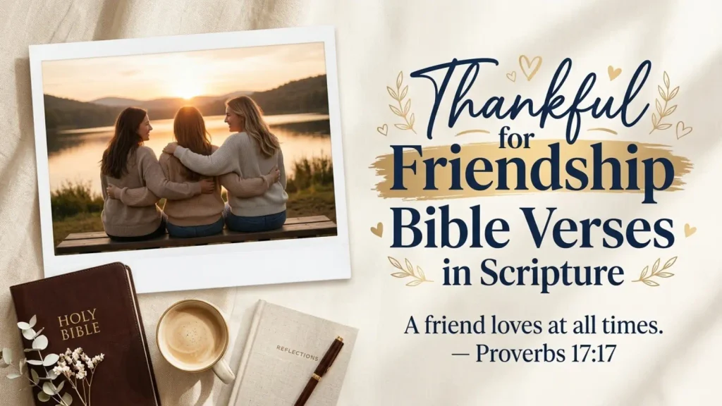 Thankful for friendship Bible verses about loyal friends KJV