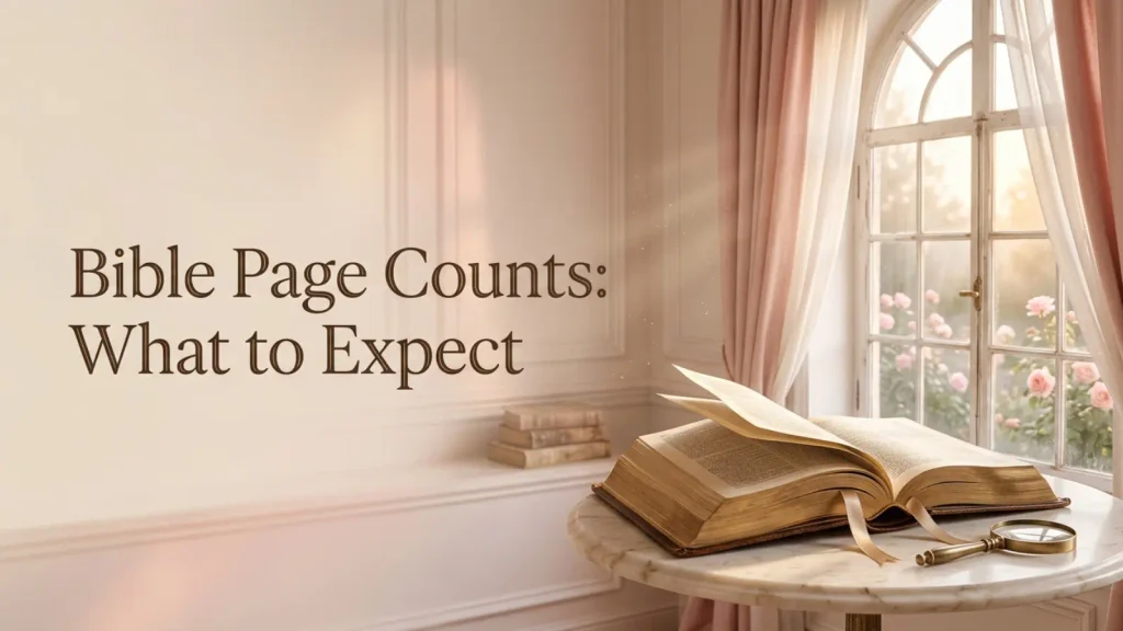 Bible Page Counts: What to Expect