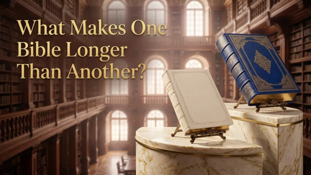 What Makes One Bible Longer Than Another?