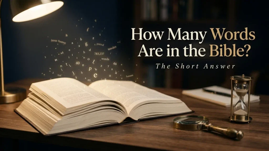 King James Bible word count Old Testament and New Testament table