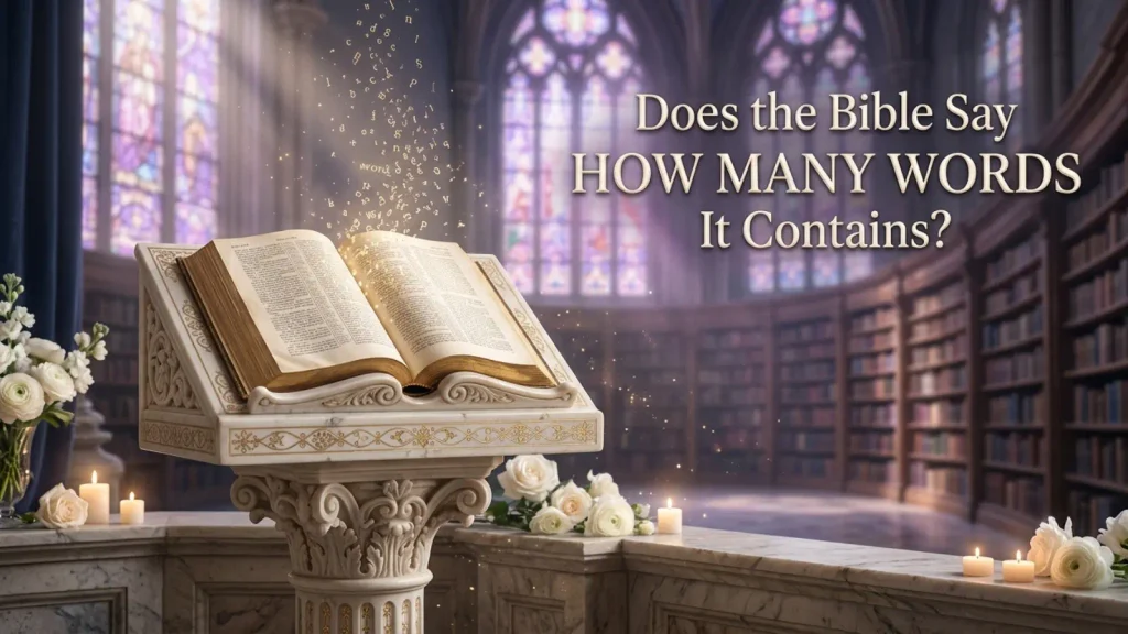 Does the Bible Say How Many Words It Contains?