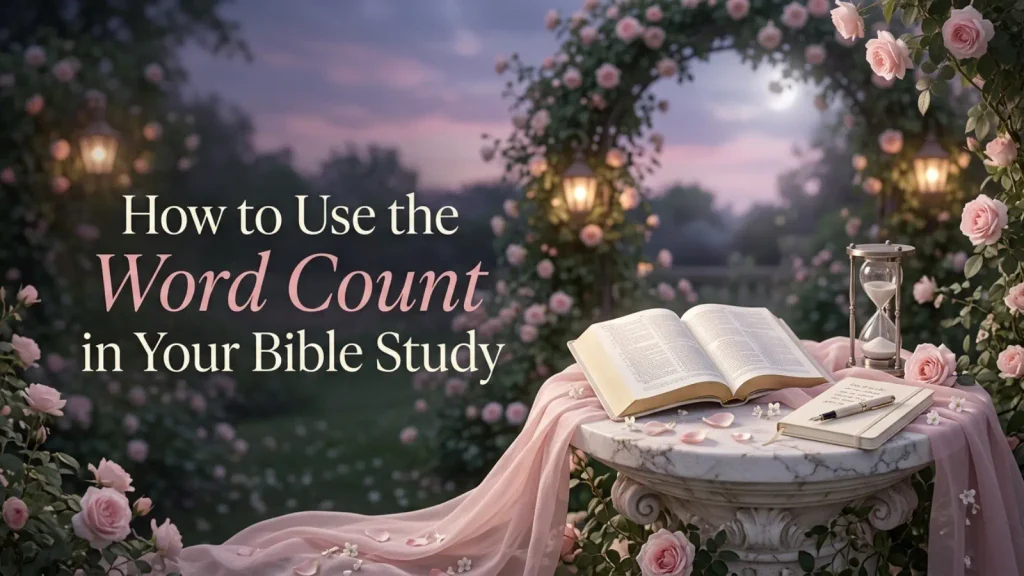 How to Use the Word Count in Your Bible Study